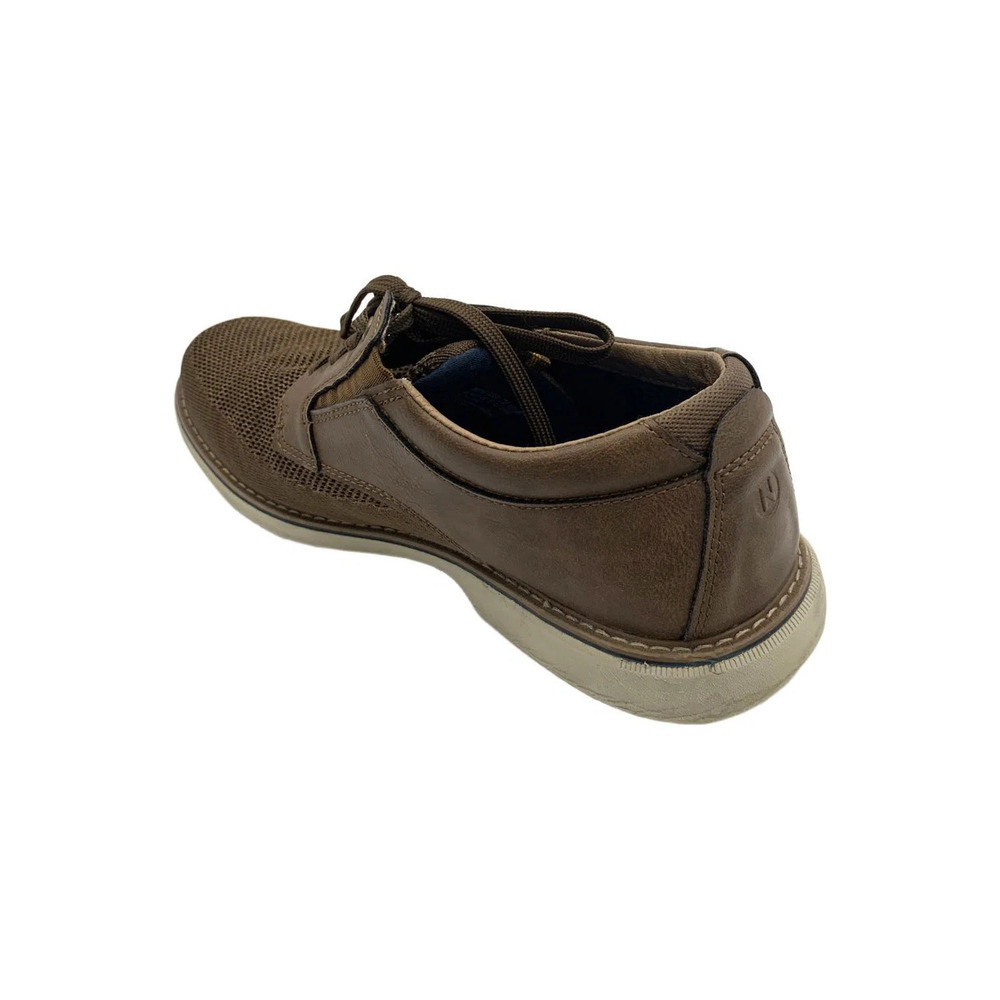 Nunn Bush Men's Otto Knit Plain Toe Oxford Tan Multi - Wide - Picture 3 of 3